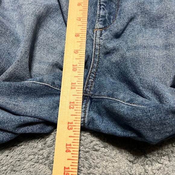 Anthropologie DL1961 Jeans Womens 33 Hepburn Wide Leg Low Rise Jeans Ravello - Picture 10 of 12